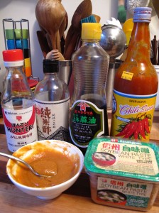 Concocting the spicy miso glaze