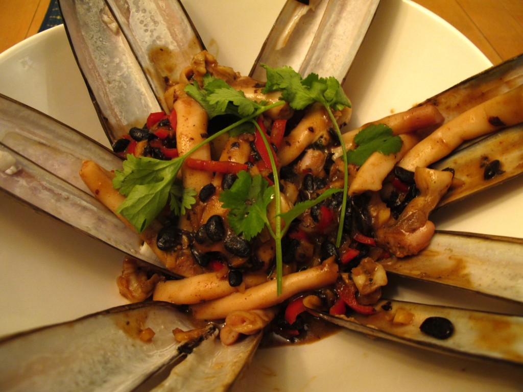 Razor Clams Cooked