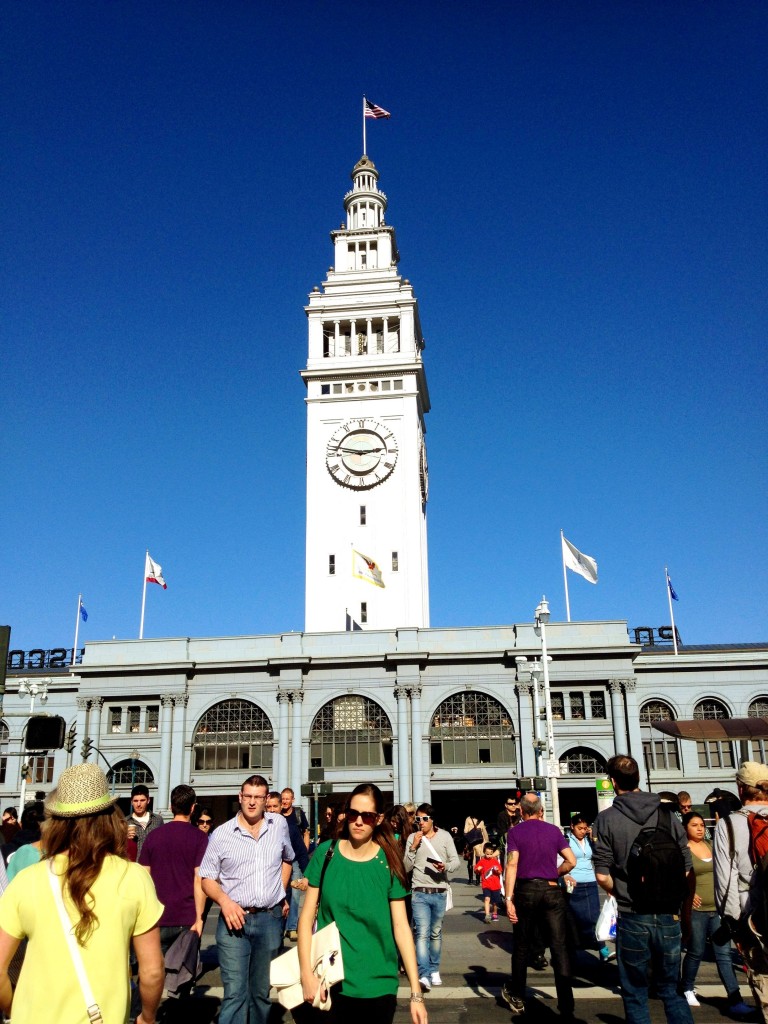 A sunny afternoon outside the Ferry Building