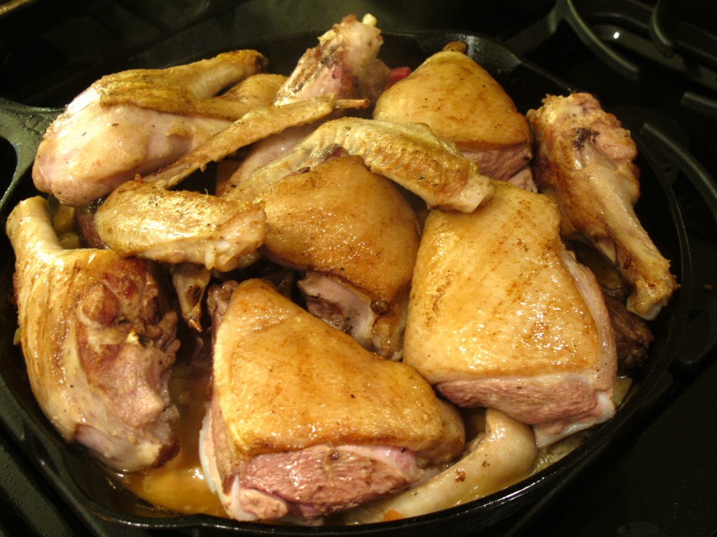 The duck before going into the oven