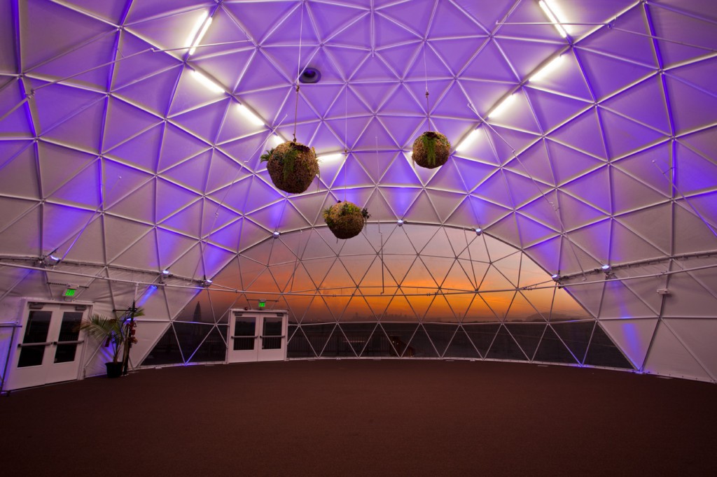 Inside the dome. Photo credit Mike Rosatti and Jim Stone.